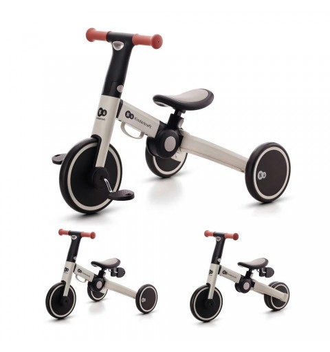 Kinderkraft 4Trike - rowerek trójkołowy 3w1 | Silver Grey